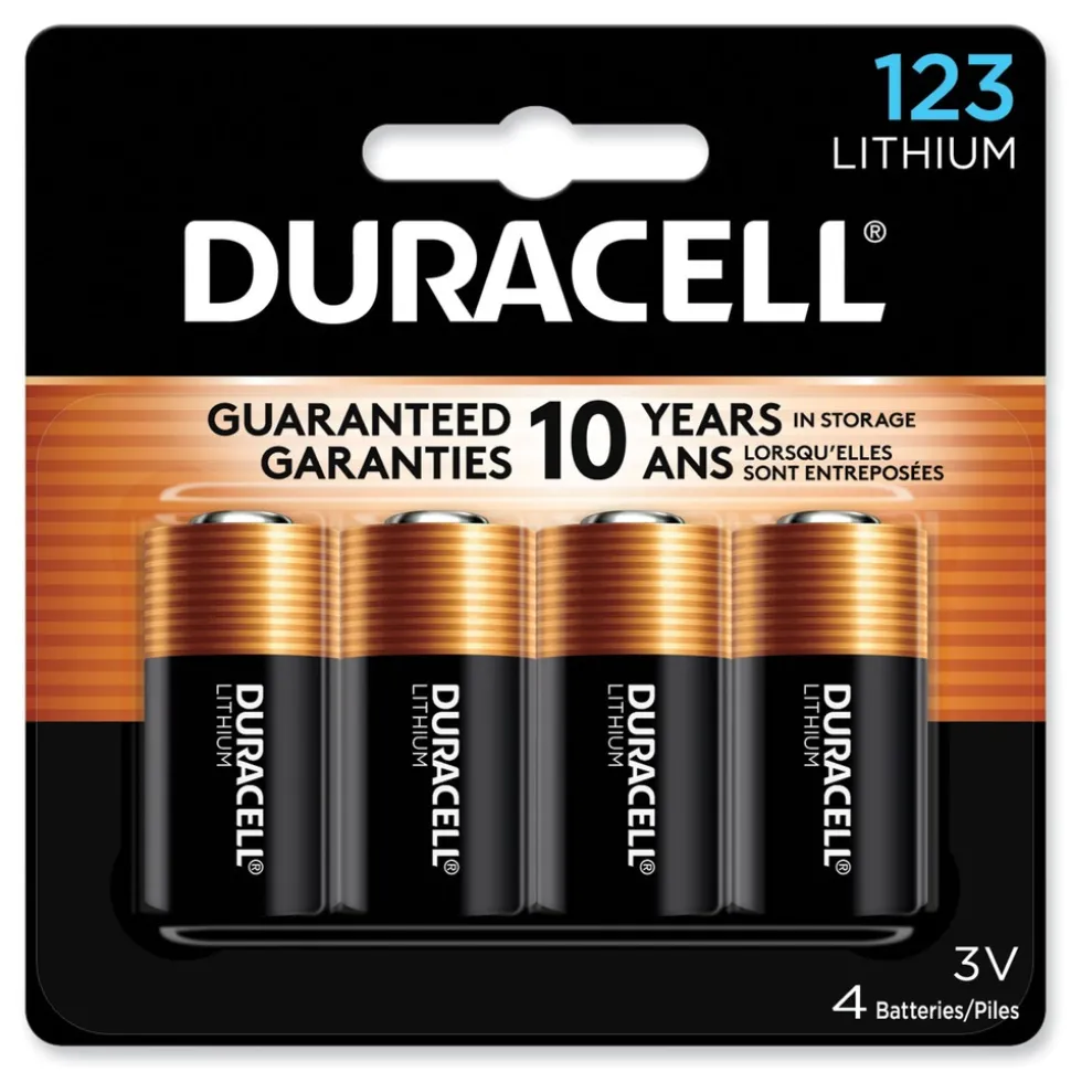 Duracell 3V 123 Specialty High-Power Lithium Batteries (4/Pack)