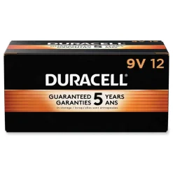 Duracell 9V CopperTop Alkaline Batteries (12/Box)