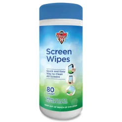 Dust-Off 5 in. x 7 in. Cloth Premoistened Monitor Cleaning Wipes - White