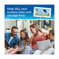 Dust-Off 1 Jar, 200 Individual 5 in. x 7-3/4 in. Touch Screen Wipe Packets