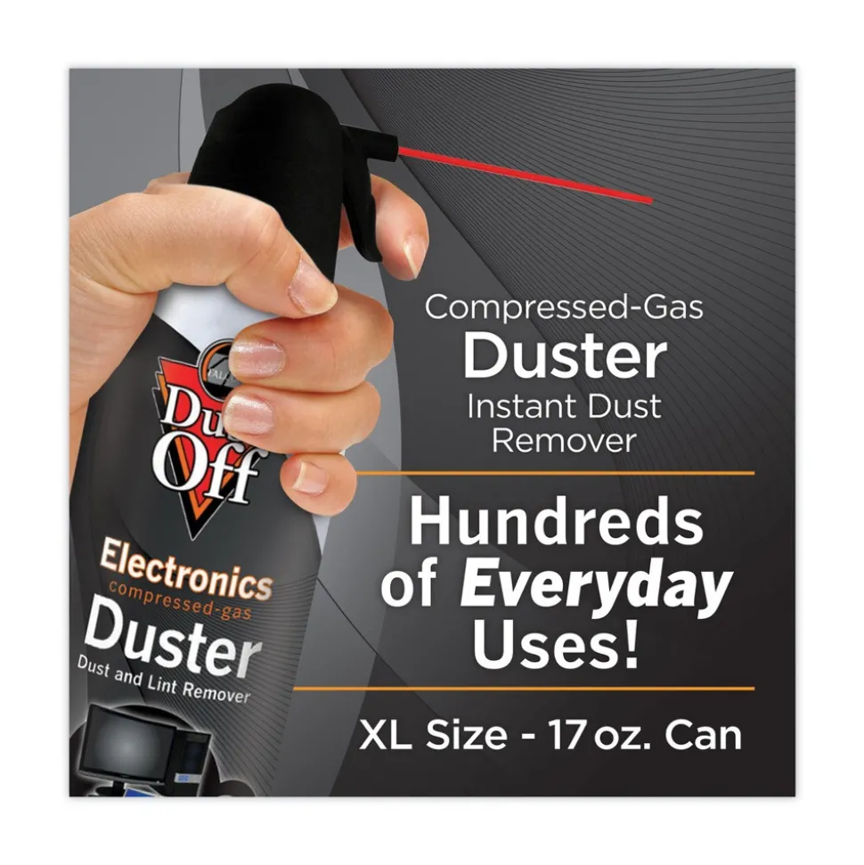 Dust-Off 17 oz. Can Disposable Compressed Air Duster (2/Pack)
