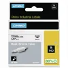 DYMO 0.5 in. x 5 ft. Rhino Heat Shrink Tubes Industrial Label Tape - White/Black Print (1-Roll)