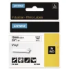 DYMO 0.75 in. x 18 ft. Rhino Permanent Vinyl Industrial Label Tape - White/Black Print