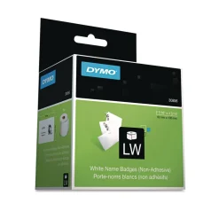 DYMO 2.43 in. x 4.18 in. Name Badge Insert Labels - White (1/Box)