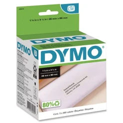 DYMO 30572 LabelWriter 1.12 in. x 3.5 in. Address Labels - White (520/Pack)