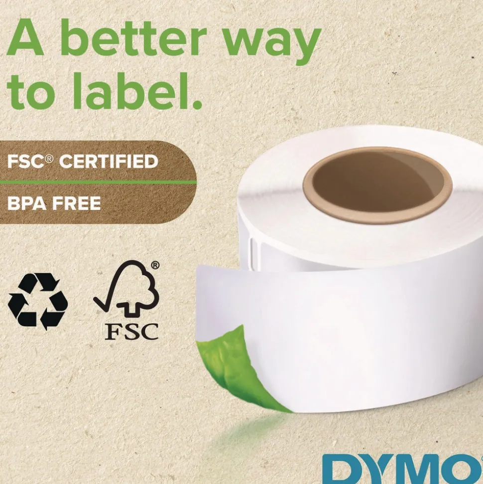 DYMO LabelWriter 1.4 in. x 3.5 in. Address Labels - White (2/Box)