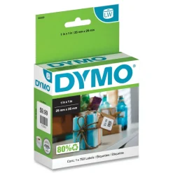 DYMO LabelWriter 1 in. x 1 in. Multipurpose Labels - White (1-Roll)