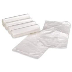 Earthsense Commercial 33 in. x 39 in. 33-Gallon 1.25 mil. Linear Low Density Clear Recycled Can Liners - Clear (100/Carton)