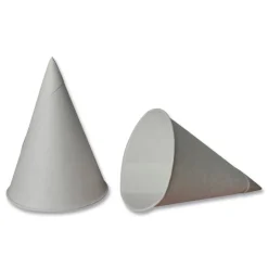 Eco Touch 4.5 oz. Sugarcane Cone Cups - White (5000/Carton)