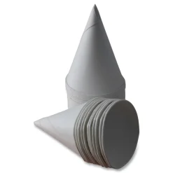 Eco Touch 4.5 oz. Sugarcane Cone Cups - White (5000/Carton)