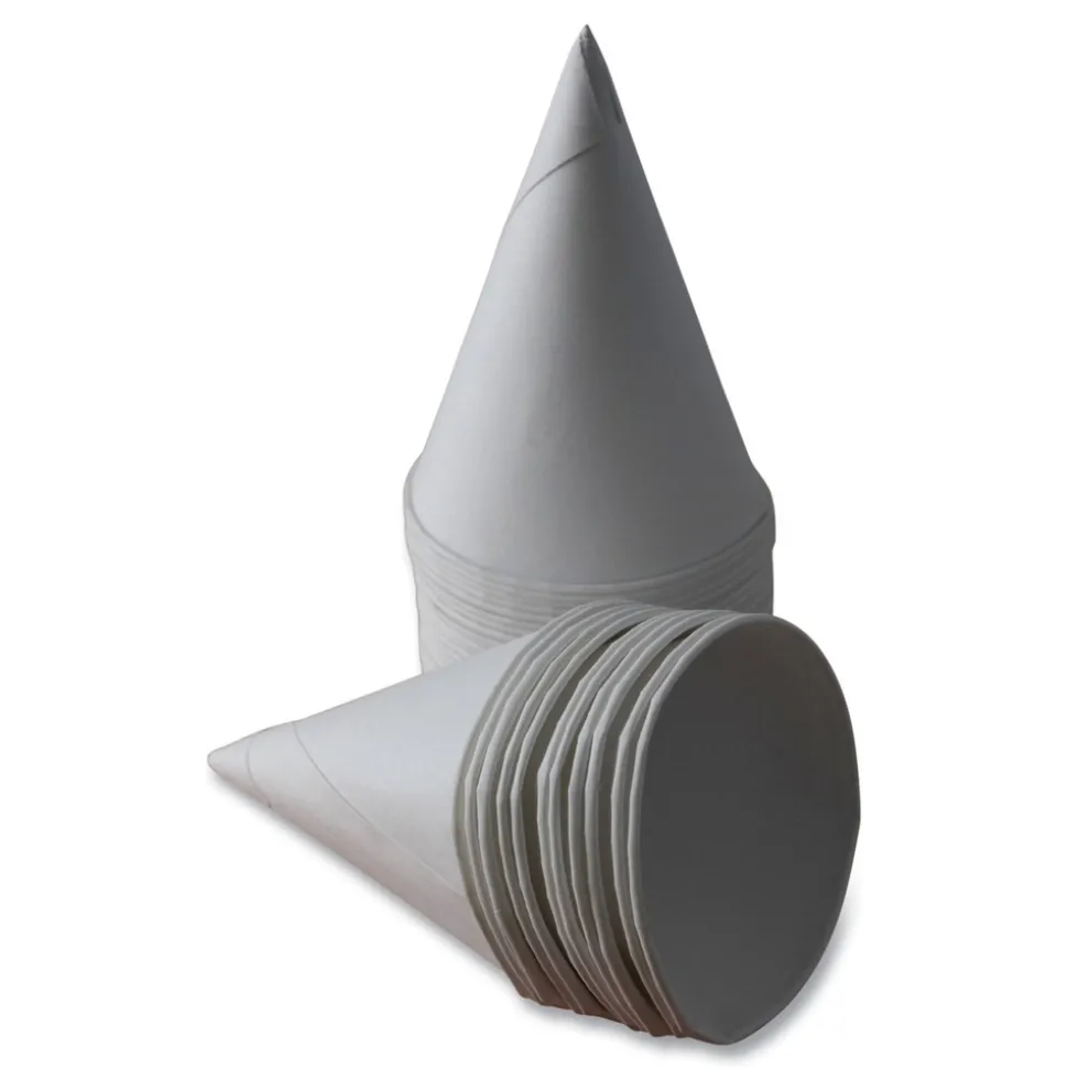 Eco Touch 4.5 oz. Sugarcane Cone Cups - White (5000/Carton)