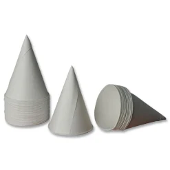 Eco Touch 4.5 oz. Sugarcane Cone Cups - White (5000/Carton)