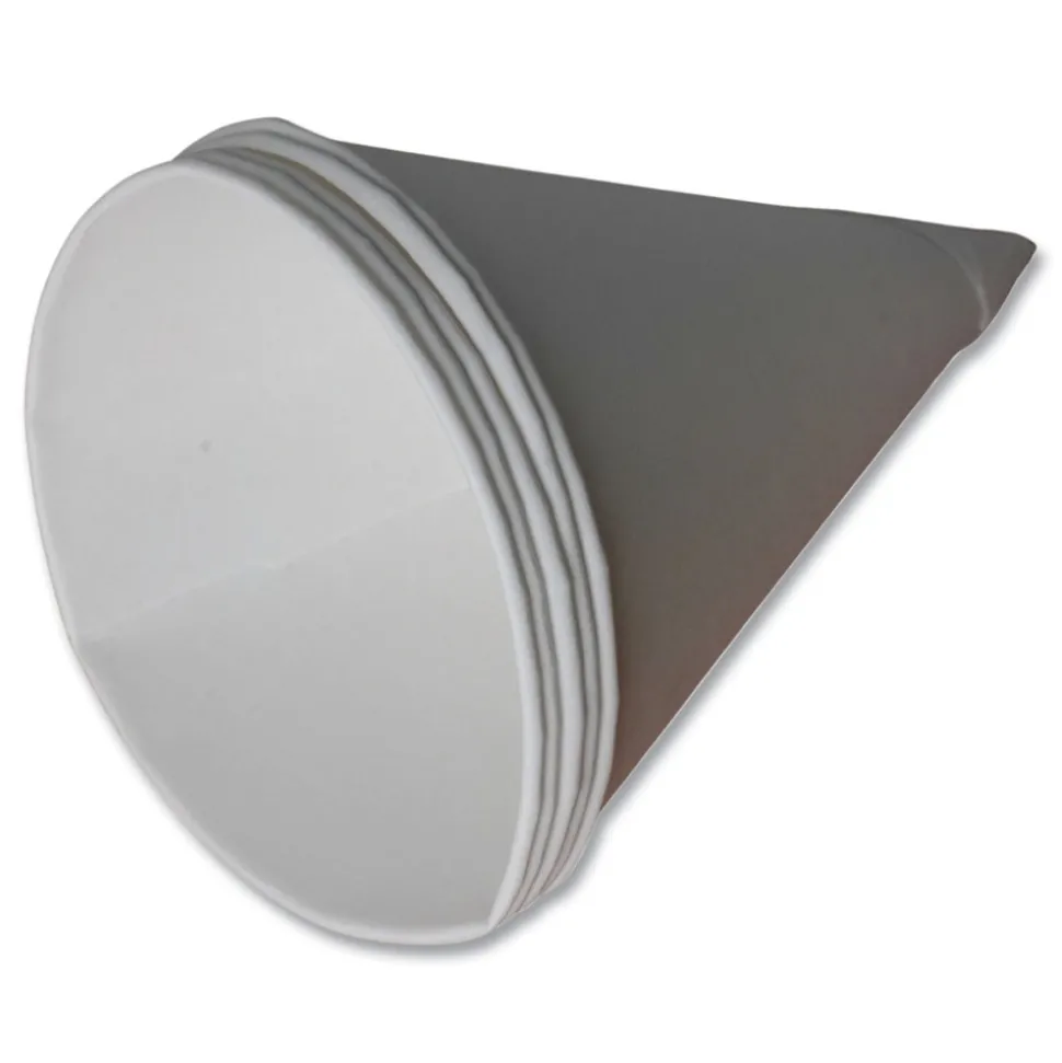 Eco Touch 4.5 oz. Sugarcane Cone Cups - White (5000/Carton)