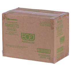 Eco-Products 6 in. Fork for Cutrelease Dispensing System - White (960-Piece/Carton)