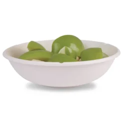 Eco-Products 32 oz. Vanguard Renewable and Compostable Sugarcane Bowls - White (400/Carton)
