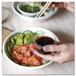 Eco-Products 32 oz. Vanguard Renewable and Compostable Sugarcane Bowls - White (400/Carton)