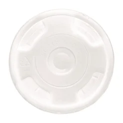 Eco-Products EP-CRFL BlueStripe Recycled Content 9 oz. to 24 oz. Cold Cup Flat Lids - Clear (10 Packs/Carton, 100/Pack)