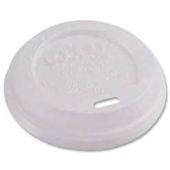 Eco-Products EP-ECOLID-8 EcoLid PLA Renewable/Compostable 8 oz Hot Cup Lids - White (800/Carton)