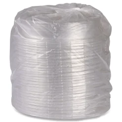 Eco-Products EP-P013LID 9 in. x 1.5 in. 100 Percent Recycled Content Round Plastic Plate Lids - Clear (300/Carton)