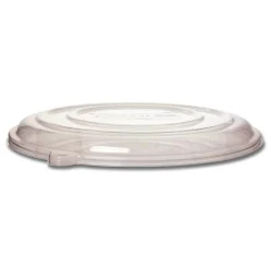 Eco-Products EP-SCPTR16LIDR 16 in. x 16 in. x 0.2 in. 100 Percent Recycled Content Plastic Pizza Tray Lids - Clear (50/Carton)