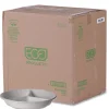 Eco-Products EP-SCR93NFA Vanguard 28 oz. 3-Compartment Bowl Renewable and Compostable Sugarcane Containers - White (400/Carton)