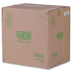 Eco-Products EP-SCR93NFA Vanguard 28 oz. 3-Compartment Bowl Renewable and Compostable Sugarcane Containers - White (400/Carton)