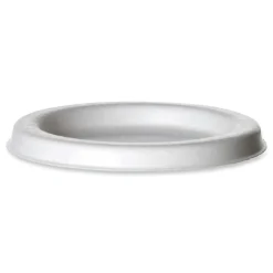 Eco-Products EP-SPCLID2 2 oz Sugarcane Portion Cup Lids - White (2500/Carton)