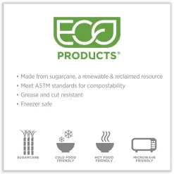 Eco-Products EP-SPCLID2 2 oz Sugarcane Portion Cup Lids - White (2500/Carton)