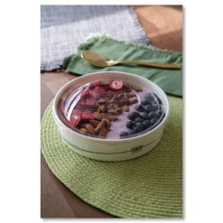 Eco-Products GreenStripe 7.28 in. Diameter x 2.48 in. 32 oz. Paper Food Containers - White (300/Carton)