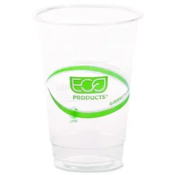 Eco-Products GreenStripe 10 oz. Plastic Cold Cups - Clear (1000/Carton)