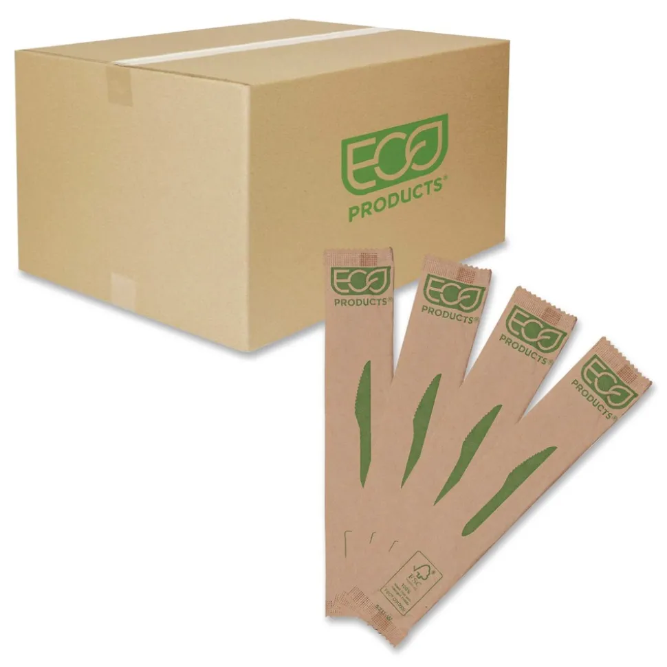 Eco-Products Knife Wood Cutlery - Natural (500/Carton)