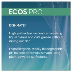 ECOS PRO 5 gal. Pail Dishmate Manual Dish Liquid Detergent - Free and Clear