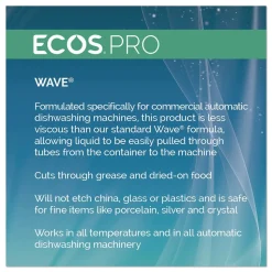 ECOS PRO 5 gal. Pail Wave Commercial Automatic Dishwasher Detergent - Free and Clear