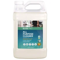 ECOS PRO 1 Gallon Orange Plus All-Purpose Cleaner and Degreaser Bottle - Citrus Scent (4/Carton)