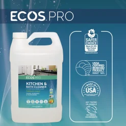 ECOS PRO 1 Gallon Parsley Plus All-Purpose Kitchen and Bathroom Cleaner Bottle - Herbal Scent (4/Carton)
