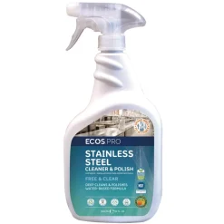 ECOS PRO 32 oz. Stainless Steel Cleaner and Polish Spray Bottle - Free and Clear Scent (6/Carton)