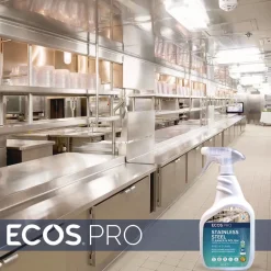 ECOS PRO 32 oz. Stainless Steel Cleaner and Polish Spray Bottle - Free and Clear Scent (6/Carton)