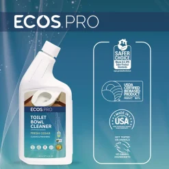 ECOS PRO 24 oz Toilet Bowl Cleaner Squeeze Bottle - Fresh Cedar Scent (6/Carton)