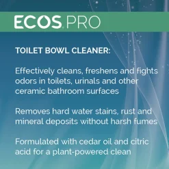 ECOS PRO 24 oz Toilet Bowl Cleaner Squeeze Bottle - Fresh Cedar Scent (6/Carton)
