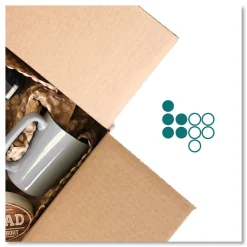 Elementree 01913 12 in. x 250 ft. Perforated Every 12 in. Bubble Paper - Kraft (250/Carton)