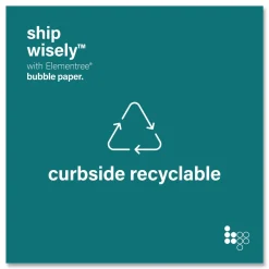 Elementree 01913 12 in. x 250 ft. Perforated Every 12 in. Bubble Paper - Kraft (250/Carton)