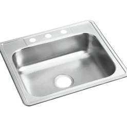 Elkay Dayton 25 in. x 22 in. x 6-9/16 in. Single Bowl Drop-in Stainless Steel Bar Sink