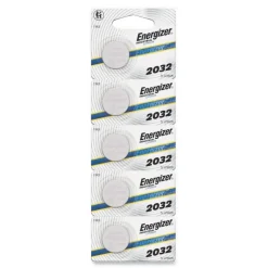 Energizer Industrial Lithium CR2032 3V Coin Battery with Tear-Strip Packaging (100/Box)