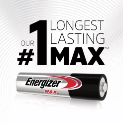 Energizer MAX 1.5 Volts AAA Alkaline Batteries (4/Pack)