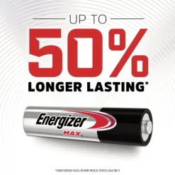 Energizer MAX 1.5 Volts AAA Alkaline Batteries (4/Pack)
