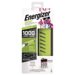 Energizer Rechargeable Lithium-Ion Pro Series Handheld High CRI Flashlight with 6 AAA Batteries - Gray/Green