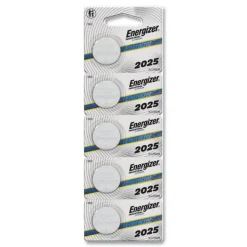 Energizer 3V Industrial Lithium CR2025 Coin Battery with Tear-Strip Packaging (100/Box)