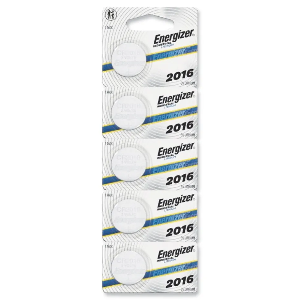 Energizer 3V Industrial Lithium Coin Battery with Tear-Strip Packaging (100/Box)