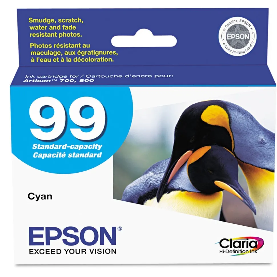 Epson (99) 450 Page-Yield Claria Ink - Cyan