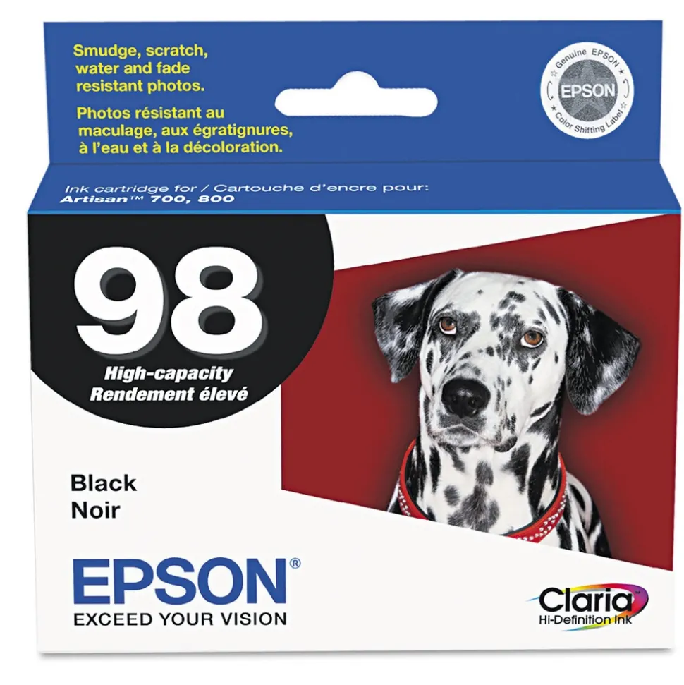 Epson (98) 450 Page-Yield Claria High Yield Ink - Black